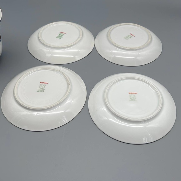 Vintage Noritake “Sheridan” Flat Cup & Saucer Sets 4 - Picture 5 of 9